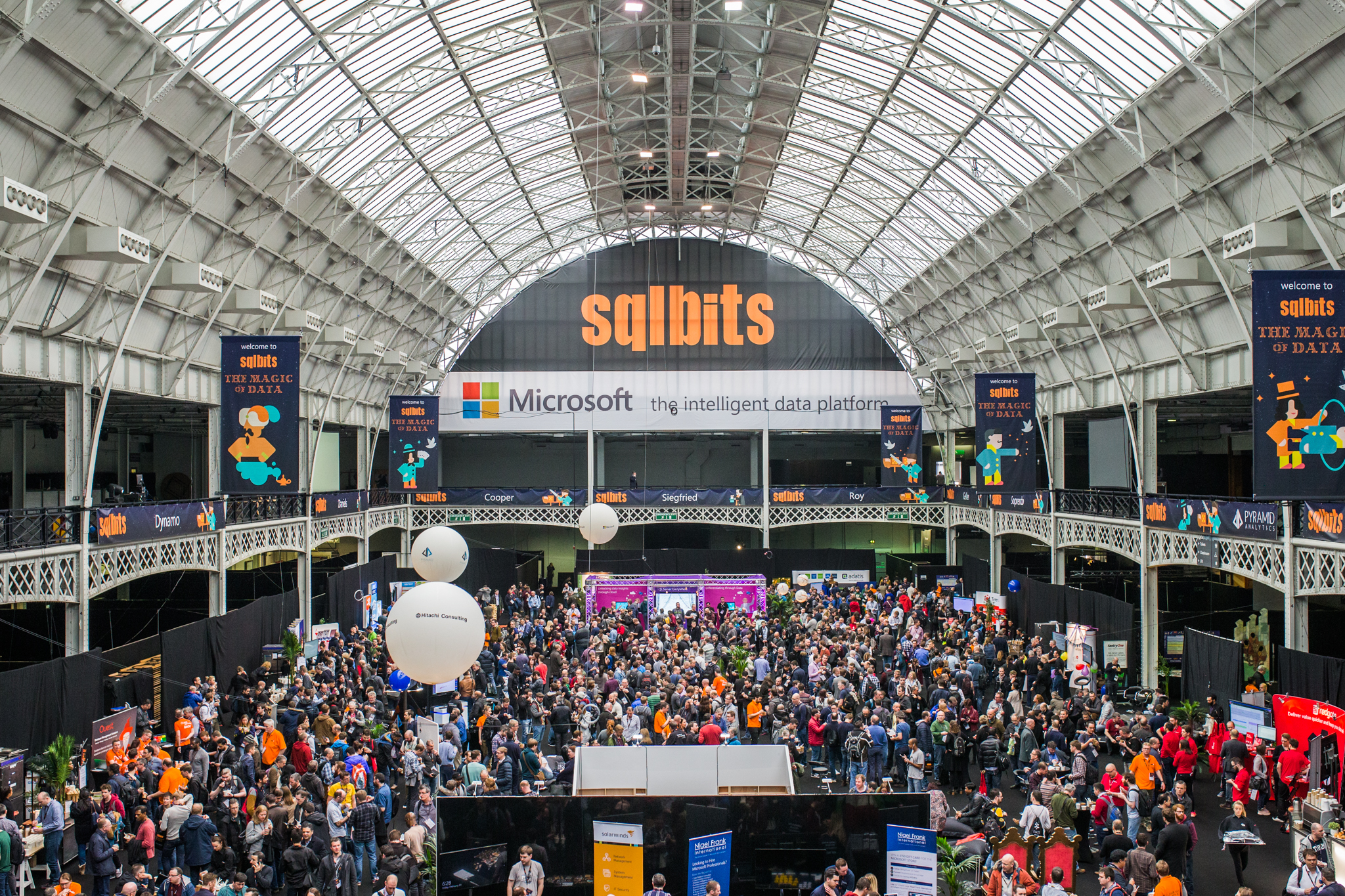 Large corporate video filmed of SQL bits London